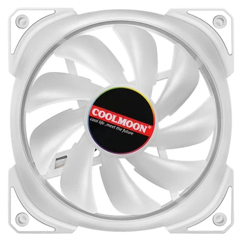 Coolmoon SJ201 5V ARGB Fan 3 Kit AURA SINCRONIZARE cu IR de la Distanță Quiet 120mm Caz de Calculator PROCESOR, Cooler si Radiator RGB Caz Cooler Fani