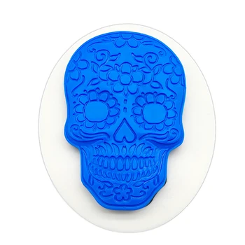 Craniu De Halloween Mucegai Silicon Sugarcraft Cupcake Bicarbonat De Mucegai Tort Fondant Instrumente De Decorare