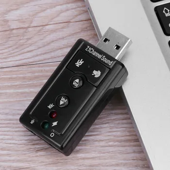 Căști Microfon Audio 7.1 Adaptor USB placa de Sunet Stereo de 3,5 mm Căști Acceptă Sunet 3D pentru Desktop Laptop