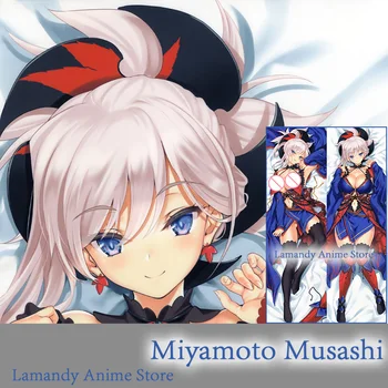 Dakimakura Anime Soarta Miyamoto Musashi Soarta/Comanda mare FGO Dublă față-Verso Imprimare față de Pernă Viața Corp de Dimensiuni Pernă Acoperă