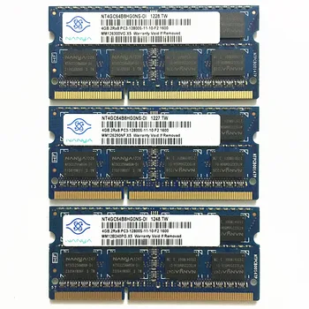DDR3 Nanya BERBECI 1600MHz 4GB 2Rx8 PC3-12800S-11-10-F2 1600 DDR3 4GB 1600MHz pentru laptop memorie de 1.5 V 204pin 1buc