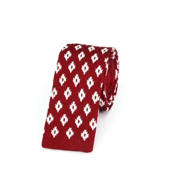 De Brand Nou legături Tricotate pentru bărbați Dot Poliester Țesute barbati Skinny cravata pentru Petrecerea de Brand de Afaceri Handmade Slim Weddubg Gât Cravată