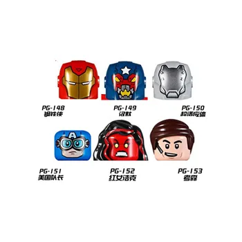 De Vânzare la cald 1buc super-Eroi Mini Figurine Iron Man Red Că Hulk Cărămizi de Jucărie Blocuri Diy Modelul Asamblat Jucarii Educative