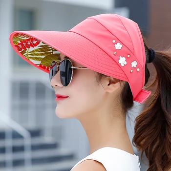 De Vânzare La Cald Pentru Femei De Moda Pălărie De Soare Casual, Pălării De Vară Perla Design Capace Cu Mare Refuz Pe Plajă Feminin Culori Solide Panama Capac