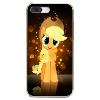 Desene animate-galben-my-little-pony-Applejack Pentru Apple iPhone 10 11 12 Pro Mini 4S 5S SE 5C 6 6S 7 8 X XR XS Plus Max 2020 husă Moale