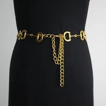 Epocă talie lanț de curea curea de ajustare femei rochie decor de designer de Partid Bijuterii rochie de blugi de moda sălbatic gothic metal