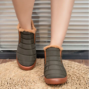Femei Cizme de Blană cald Zăpadă Bpots Impermeabil de Iarnă Pantofi pentru Femei Non-Alunecare de Femei Glezna Cizme Plus Dimensiune Slip on Casual Pereche de Pantofi