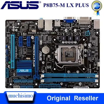 Folosit LGA1155 DDR3 Asus P8B75-M LX PLUS Motherbaord PCI-E 3.0 Intel B75 Original Desktop Asus Placa de baza B75 P8B75-M LX PLUS