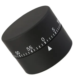 Formă Cilindrică Mecanice Roti Timer De Gătit Cronometru Manual Cronometror Bucătărie Memento Coafură Consumabile (Blac