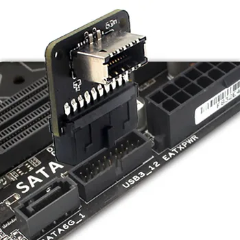Frist link-ul de placa de baza USB 3.0 intern 20Pin/19P conector de Tip E-O Cheie USB 3.1 20 Pini adaptor pentru Tipul C de pe panoul frontal bracke