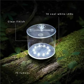 Gonflabile Led-Uri Alimentate Solar Lanternă Drumeții În Aer Liber Lumina Portabil Camp Cort Lampa Pentru Excursie De Camping Iluminat