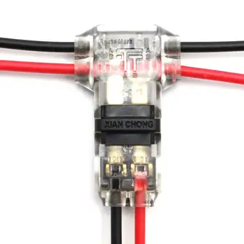 I H T tip 1Pin 2Pin DC/AC 300V 10A Conector de Sârmă 18-22AWG nu de sudare scotch de blocare Rapidă cablu Conector Bloc Terminal clemă