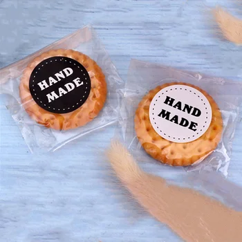 LBSISI Viața 100buc Hand Made Manual Decorative Autocolante DIY Acasă de Etanșare de Ambalare Etichetă Autocolant Tort Cookie Sac Decoratiuni