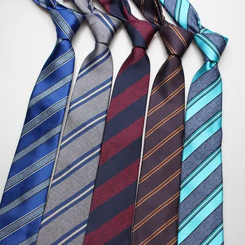 Linbaiway Bărbați Jacquard Legături de Gât pentru Om Cravată cu Dungi Gravata Slab Nunta de Afaceri Cravate Nou Design Bărbați Cravatele de Poliester
