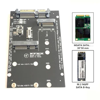 M. 2 unitati solid state SSD MSATA la SATA 3.0 PCIE Riser AdapterCard 2-în-1 Convertor Card Potrivit Pentru Pc-ul Notebook-uri
