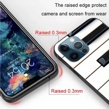 Muzica Rock Instrument Chitara Pian Telefon Caz Pentru iPhone 12 13 11 Pro Max XS XR X 8 7 6s 6 Plus 13 12 Mini 5 5S SE 2020 Fundas