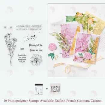 Mă Gândesc La Tine Flowercutting Moare Timbre Album Jurnal Decor Matrita Embosare Șablon Diy Felicitare Handmade 2021
