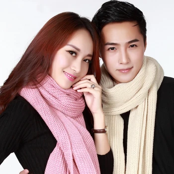 Noua moda de toamna tricotate de iarna coreean cald elegant eșarfă lungă epocă flash cuplu eșarfă temperament gros solid sălbatice șal
