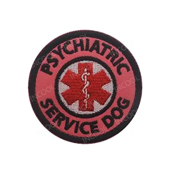 Nu Distrage Atenția De Alertă Medicală Câine De Serviciu De Psihiatrie Broderie Patch-Uri Militare Patch-Uri Aplicatiile Emblema Brodate Insigna