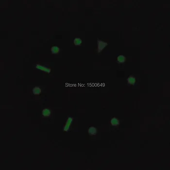 Parnis 29.5 mm Ceasul verde/cadran negru cu data de Mingzhu DG2813 DG3804 MIYOTA 82 Seria automate de mișcare mecanică