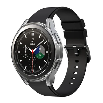 Pentru Samsung Galaxy Watch 4 Ecran Protector Clasic 46mm, Toate-în Jurul valorii de TPU Anti-Zero Flexibil Caz Moale Bara de protecție de Protecție Acoperă