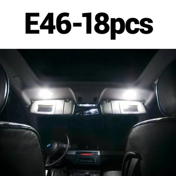 Perfect Alb Canbus fara Eroare de bec cu LED de interior dome hartă lumina de interior Kit pentru BMW Seria 3 E36 E46 E90 E91 E92 E93 (1990-2013)