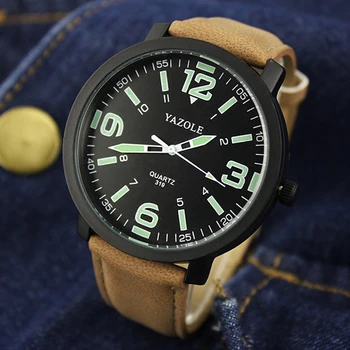 Picătură de Transport maritim YAZOLE Ceas Barbati Brand de Lux Mens Ceasuri Quartz rezistent la apa Luminoase Sport Ceasuri de mana Omului Relojes Hombre 2020