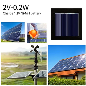 Portabil 2V 0.2 W Mini Panou Solar cu Celule Solare DIY pentru Lumina de Telefon Mobil Jucării Încărcătoare Sistem de Celule Solare Gazon Lampa