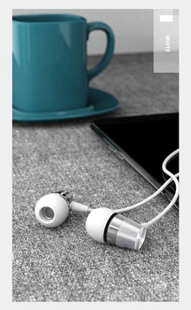 PUJIMAX cu Fir Căști de 3.5 mm In-ear Stereo Muzica Sport În-linie de Control Apel Hands-free cu Cască Cu Microfon Pentru Telefon, Tableta, Laptop