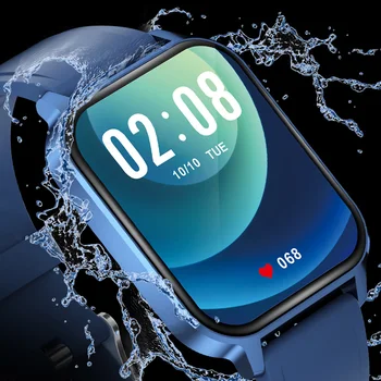 QIAOMENG2021 Q18 Bărbați Ceas Inteligent 1.7 Ecran Tactil Complet Tensiunii Arteriale de Oxigen ECG de Monitorizare a ritmului Cardiac Femei Smartwatch DIY Dial
