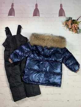 R accoon blana brand 2021 jacheta de iarna copilului costum sacou+pantaloni deux-pieces băiat și fată costume de schi, costume copii jacheta hanorac îmbrăcăminte exterioară