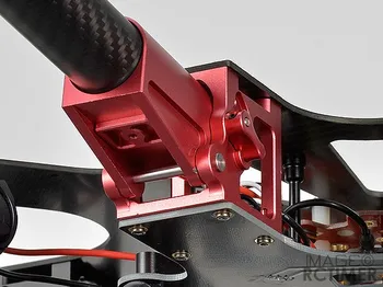 RCTIMER DIY 25mm Negru Roșu CNC din Aluminiu Multi-Rotor Pliabil Fix Muntele LJ030