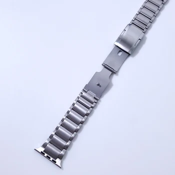 Titan + Metal Inoxidabil Curea din Otel Pentru iWatch 44mm 42mm 40 Watchband Pentru Apple Watch Band Lux Seria 5 6 SE Brățară de Link-ul