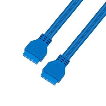 USB 3.0 Placa de baza 20 Pini Antet de Extensie Cablu Adaptor Conector Dublu Masculin Feminin Feminin Extender 20pin 0,2 m /0,5 m de cablu