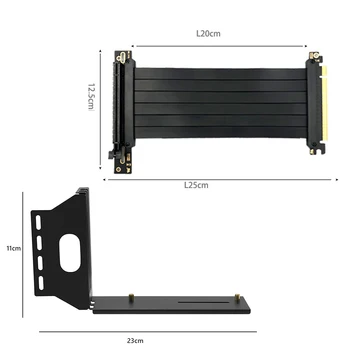 VGA PCI-E 3.0 X16 placa Video Verticale de Montare a Suportului de Cablu de Extensie Set pentru ATX de PC de Caz Suport de 3 metri lungime 3.0