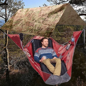 Windproof Camping Prelata Copertina Mat Portabil Cort Adapost Umbrelă de soare Baldachin Drumeții Picnic de protecție Solară Tent cu Accesorii Kit