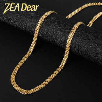 ZEADear Bijuterii De Moda 18/22 Inch Colier Lanțuri De Aur Plantate De Înaltă Calitate Pentru Femei, Omul Clasic La Modă Pentru Uzura De Zi Cu Zi Cadou